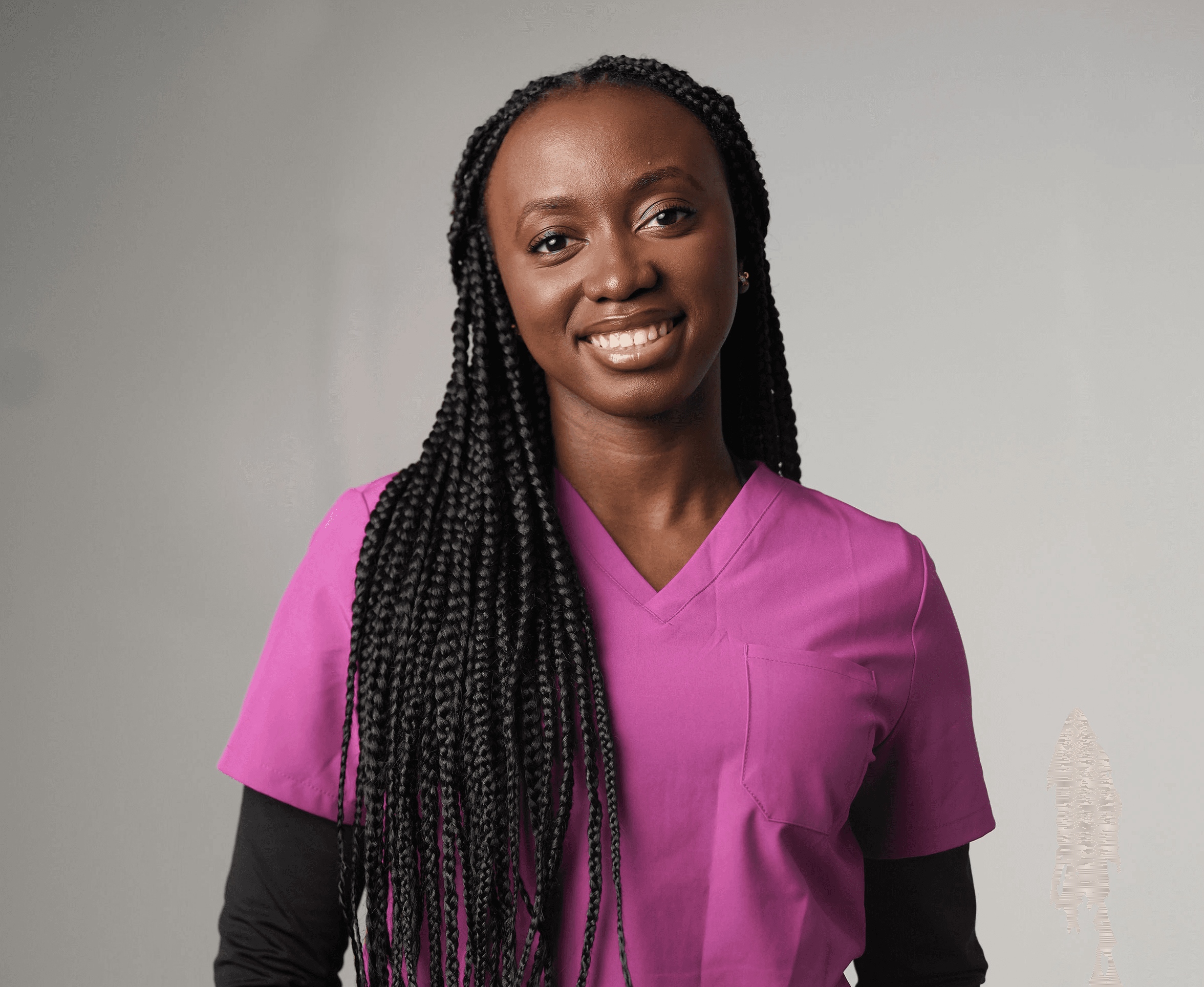 Healthcare professionals in scrubs