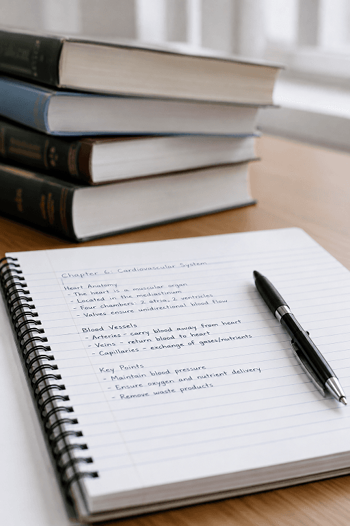 medical student reading